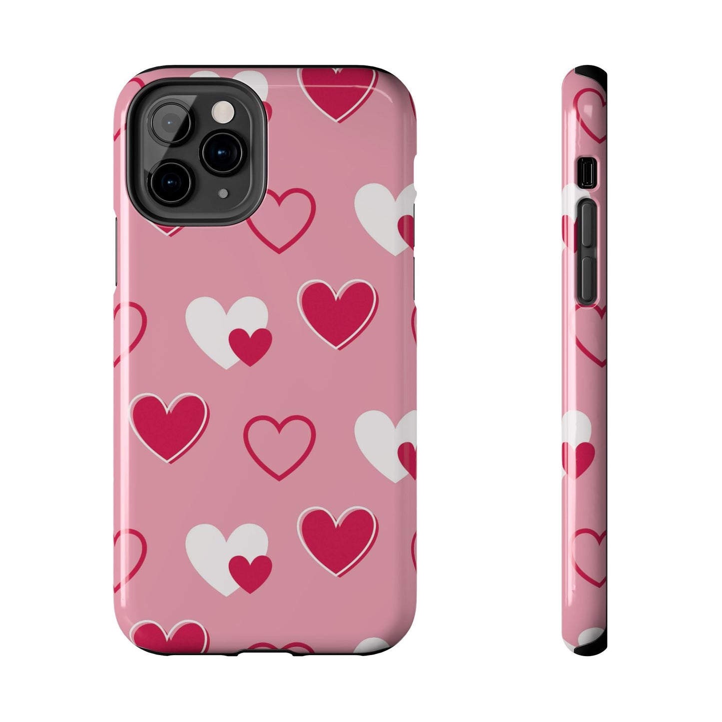 Pink and Red Hearts iPhone Case - BOGO Cases