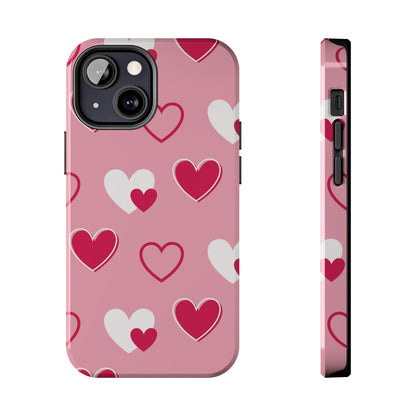 Pink and Red Hearts iPhone Case - BOGO Cases