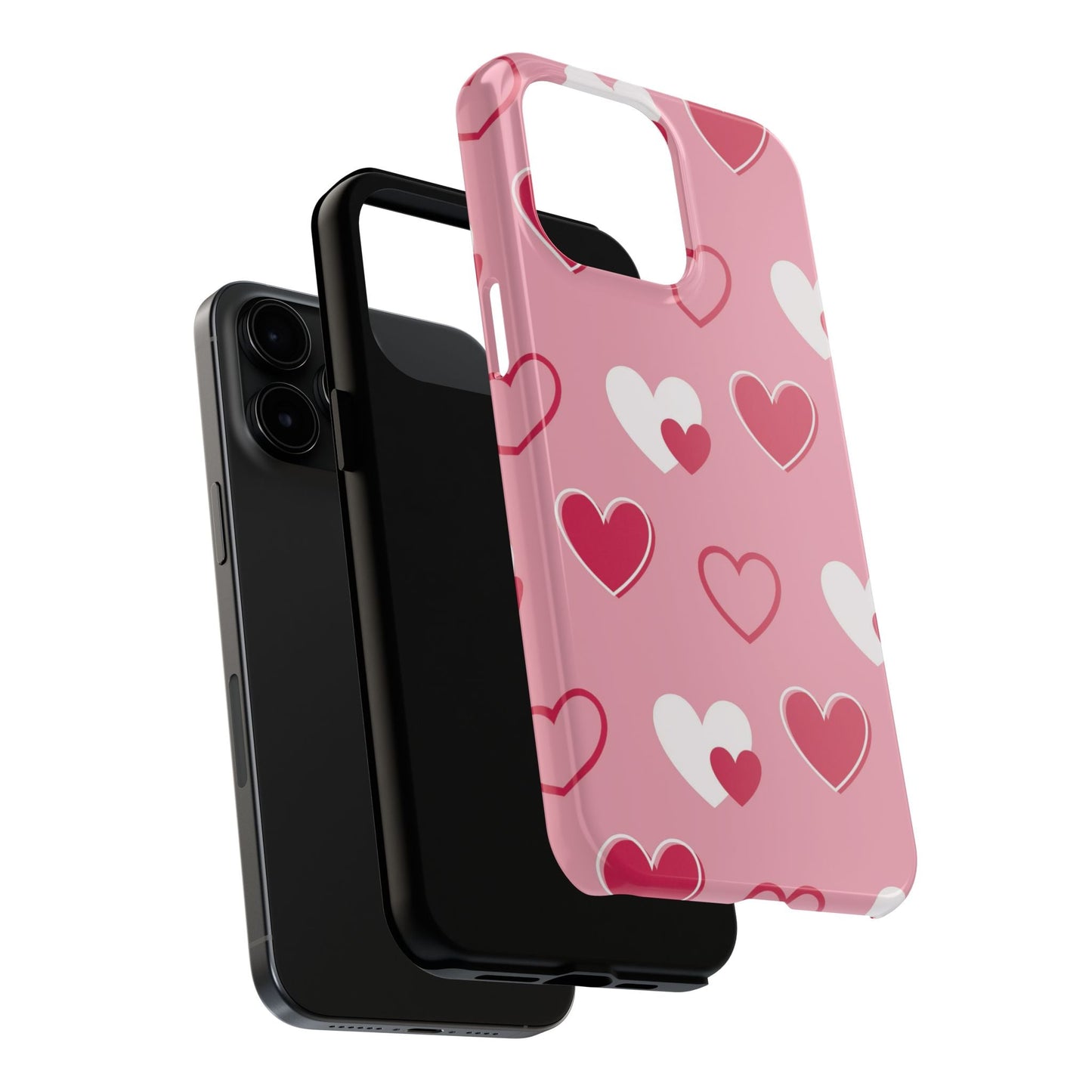 Pink and Red Hearts iPhone Case - BOGO Cases