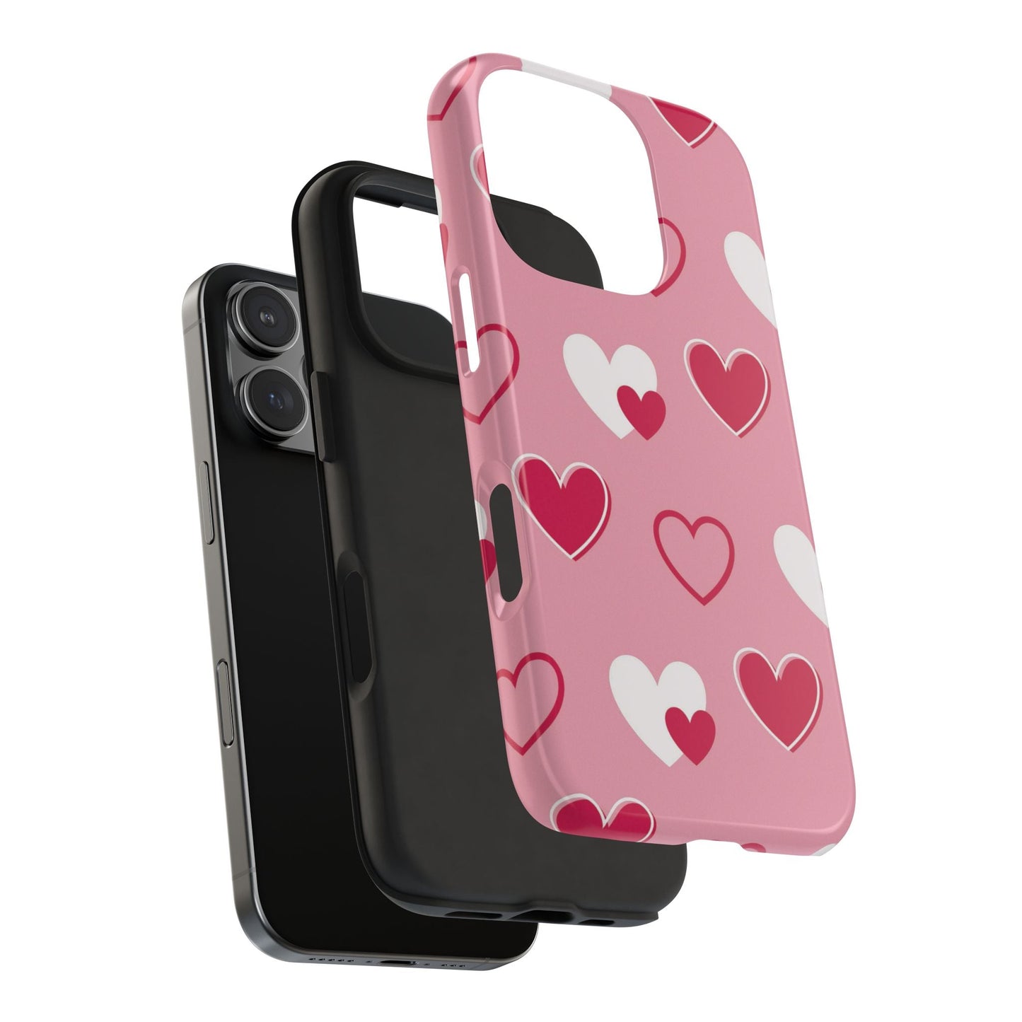 Pink and Red Hearts iPhone Case - BOGO Cases