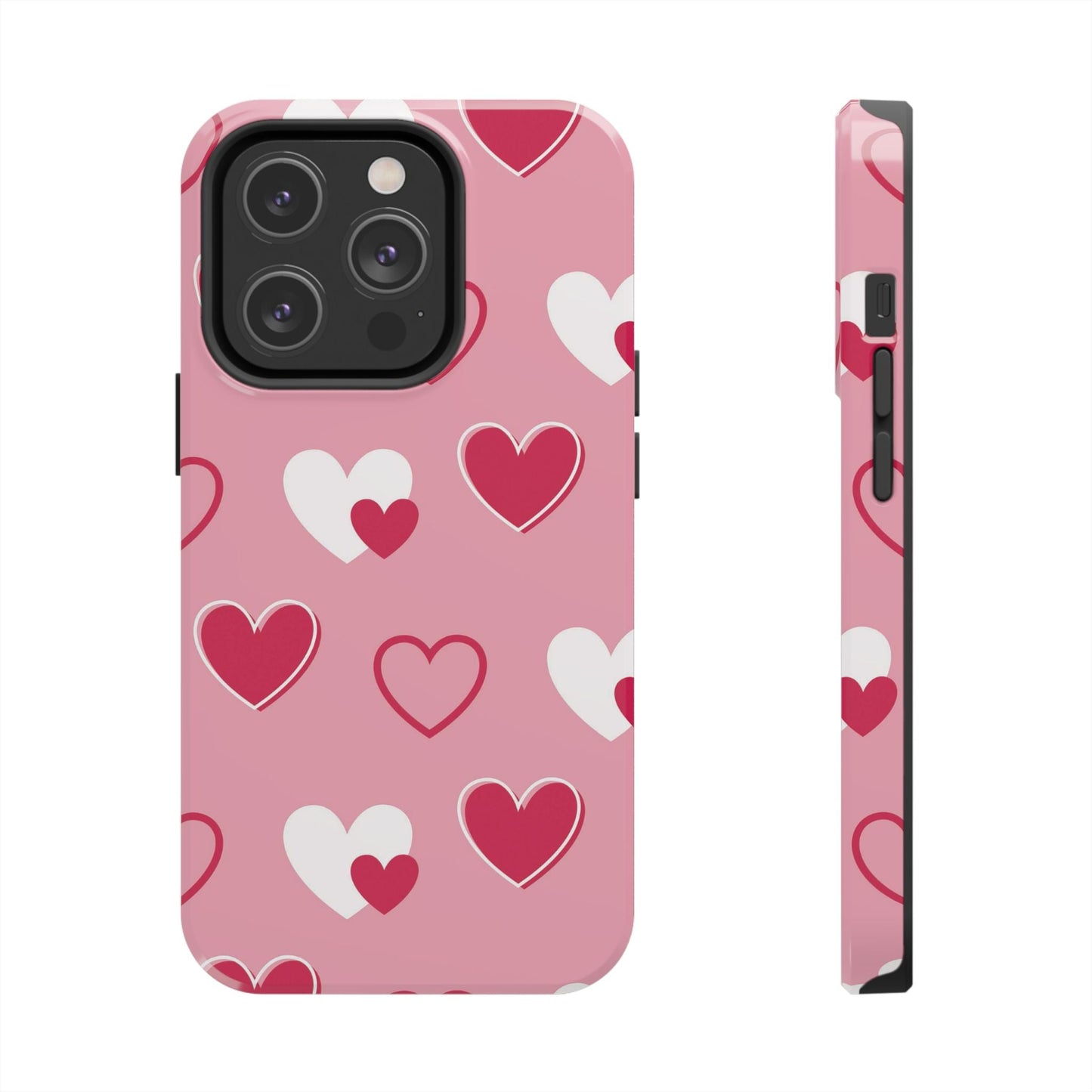 Pink and Red Hearts iPhone Case - BOGO Cases