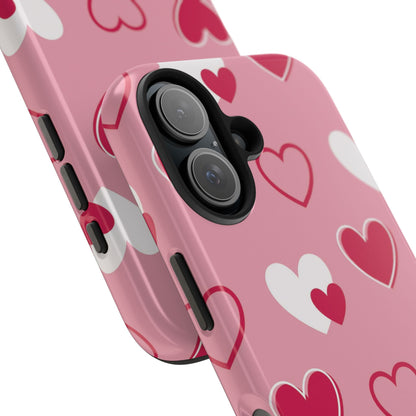 Pink and Red Hearts iPhone Case - BOGO Cases
