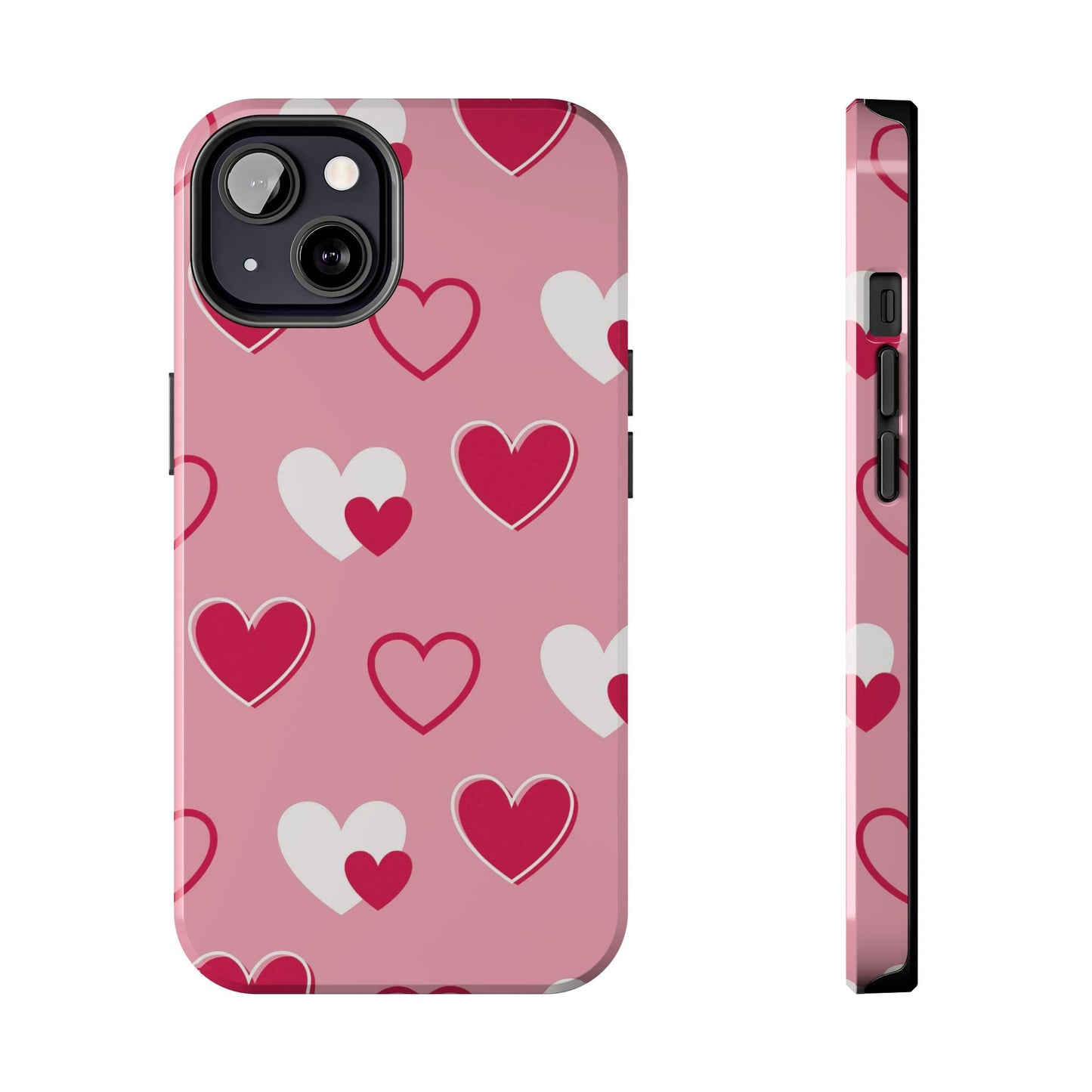 Pink and Red Hearts iPhone Case - BOGO Cases