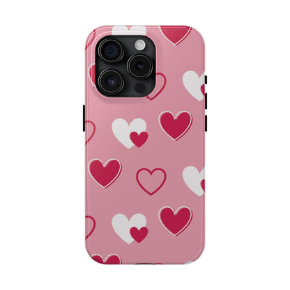 Pink and Red Hearts iPhone Case - BOGO Cases