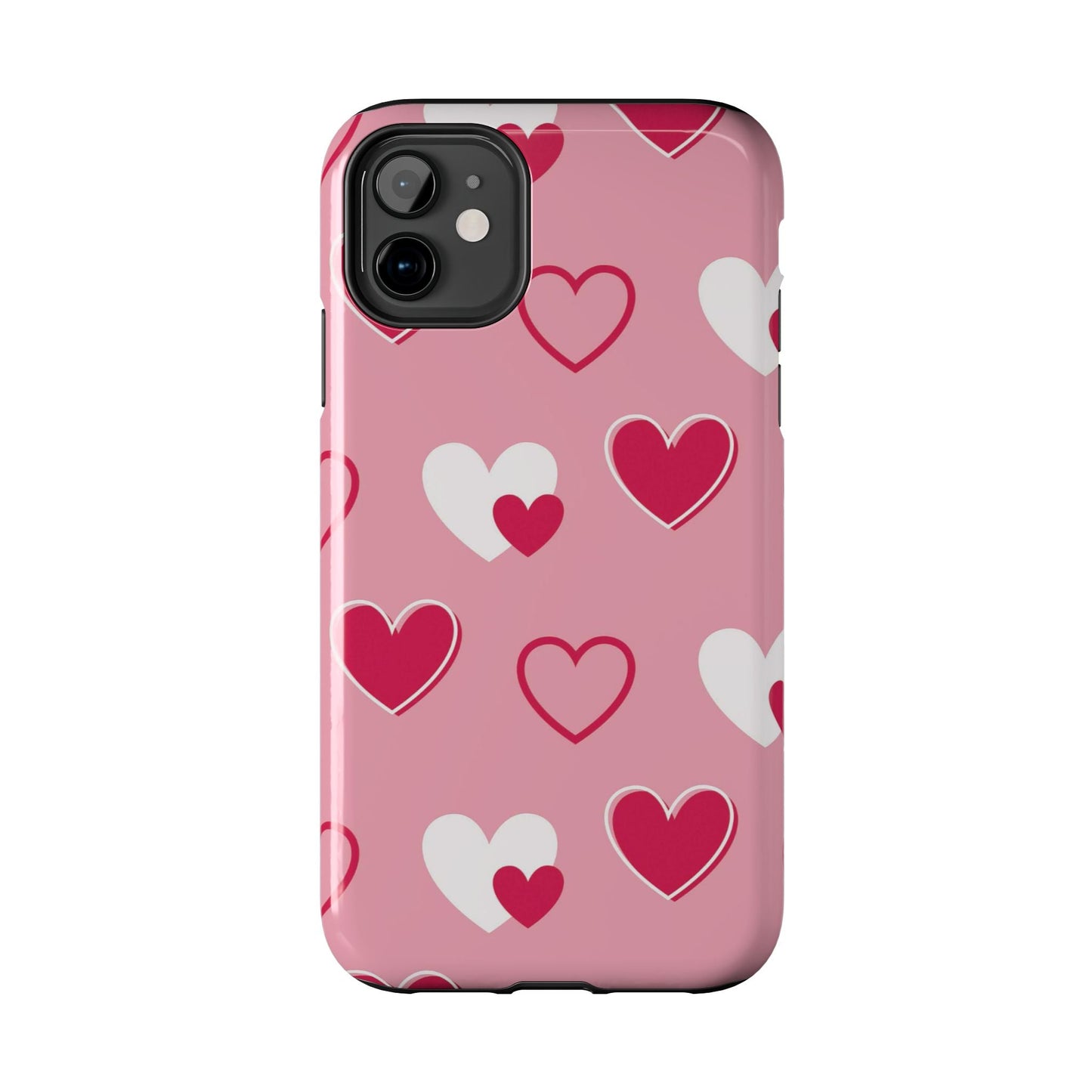 Pink and Red Hearts iPhone Case - BOGO Cases