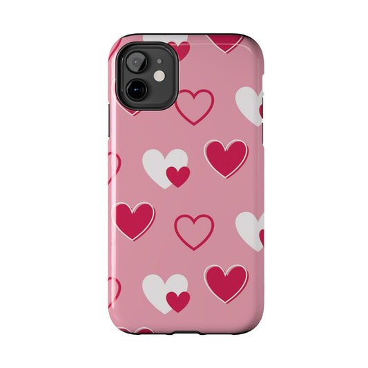 Pink and Red Hearts iPhone Case - BOGO Cases