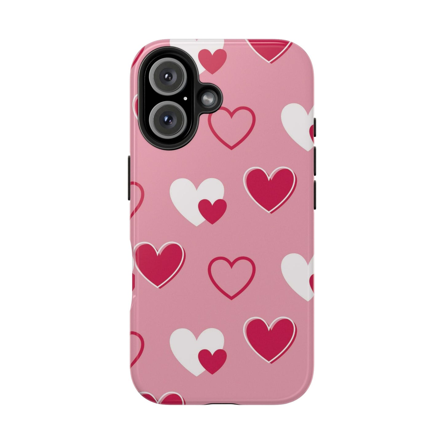 Pink and Red Hearts iPhone Case - BOGO Cases