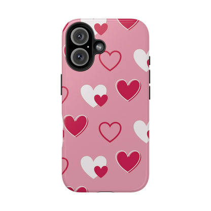 Pink and Red Hearts iPhone Case - BOGO Cases