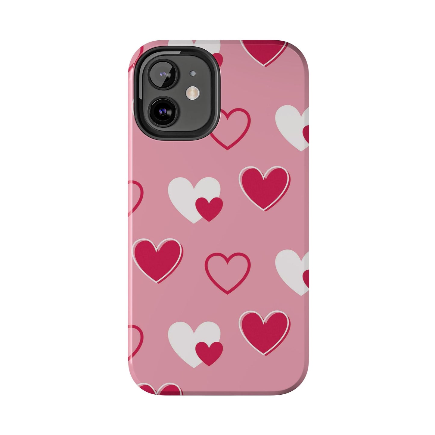 Pink and Red Hearts iPhone Case - BOGO Cases