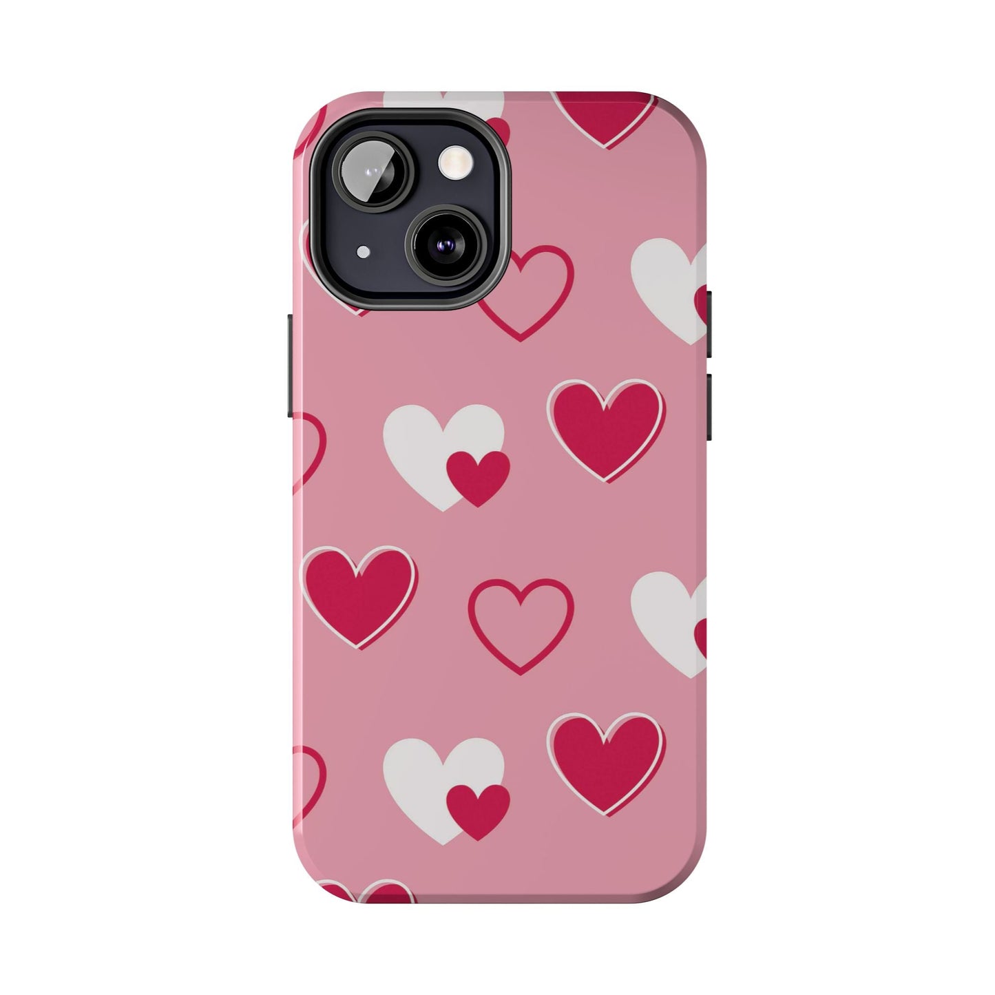 Pink and Red Hearts iPhone Case - BOGO Cases