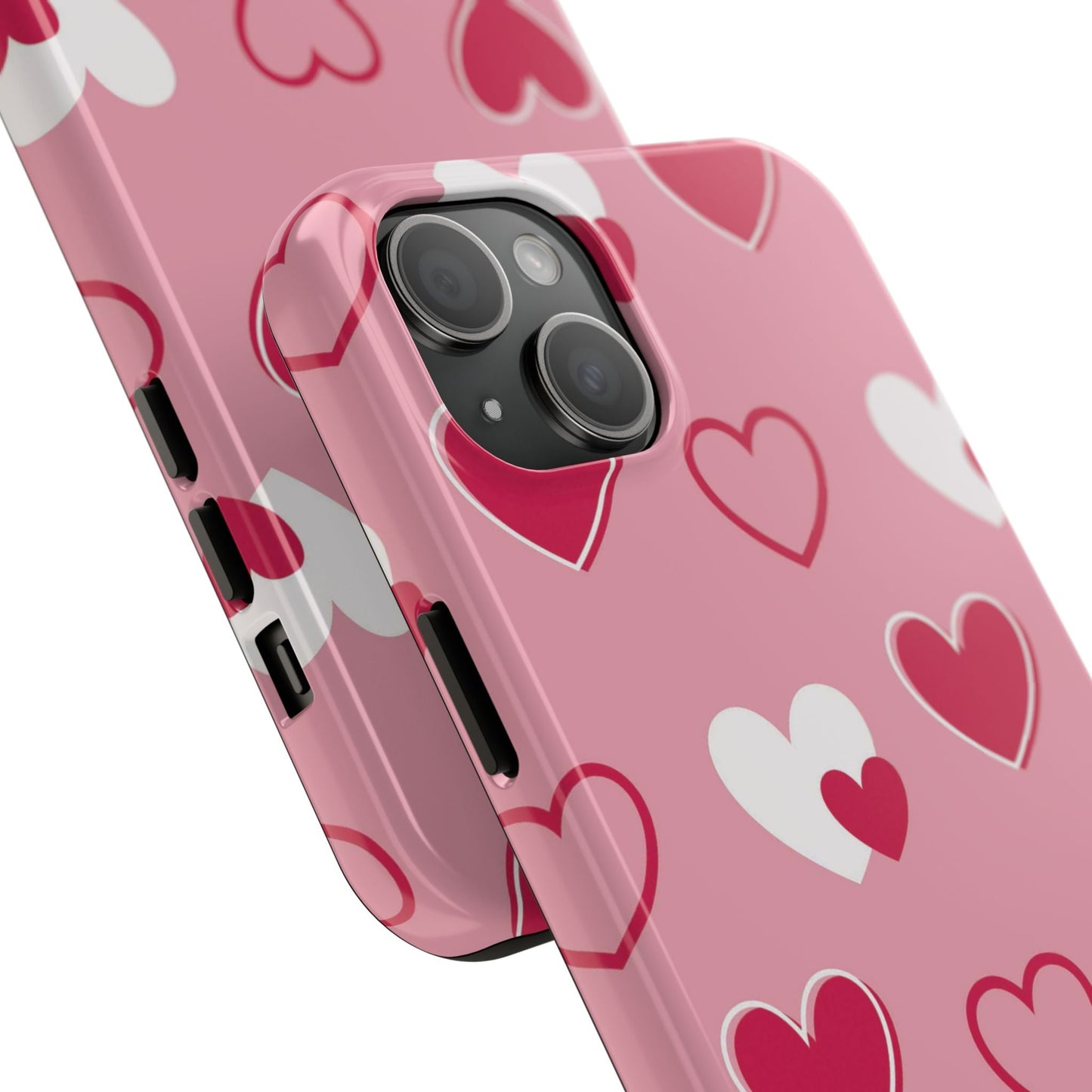 Pink and Red Hearts iPhone Case - BOGO Cases