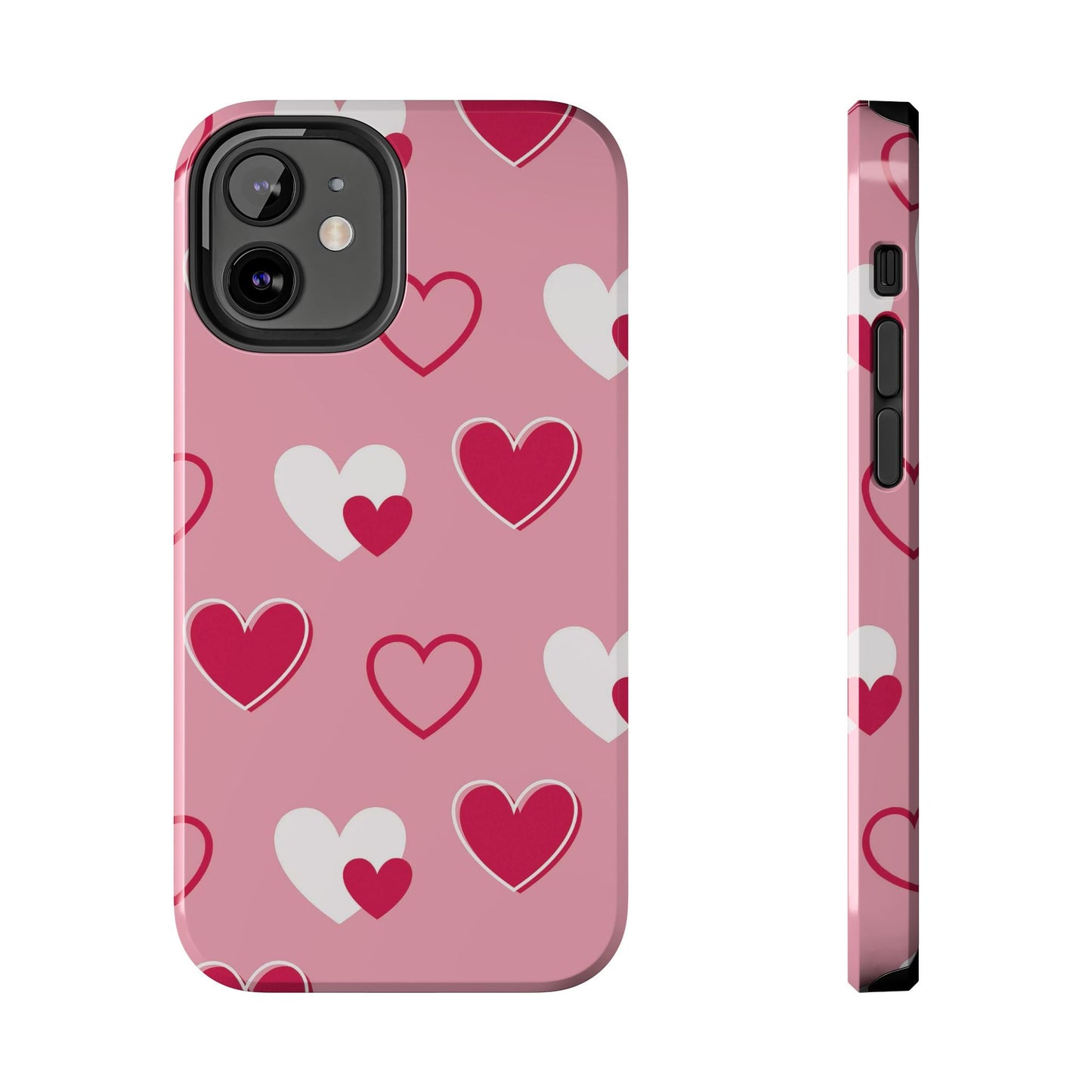 Pink and Red Hearts iPhone Case - BOGO Cases