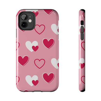 Pink and Red Hearts iPhone Case - BOGO Cases