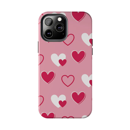 Pink and Red Hearts iPhone Case - BOGO Cases