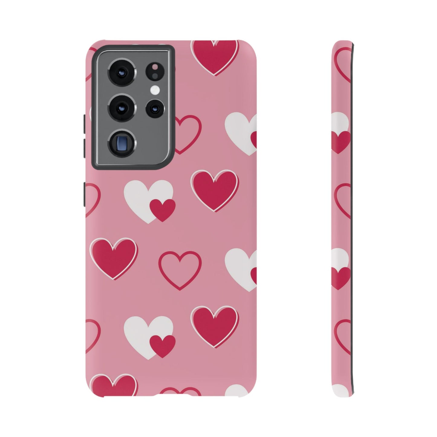 Pink and Red Hearts Samsung Galaxy Case - BOGO Cases