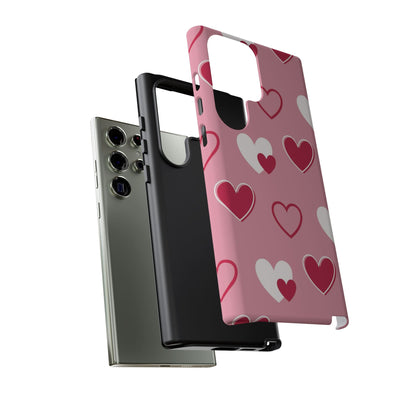 Pink and Red Hearts Samsung Galaxy Case - BOGO Cases