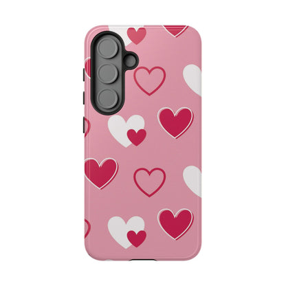 Pink and Red Hearts Samsung Galaxy Case - BOGO Cases