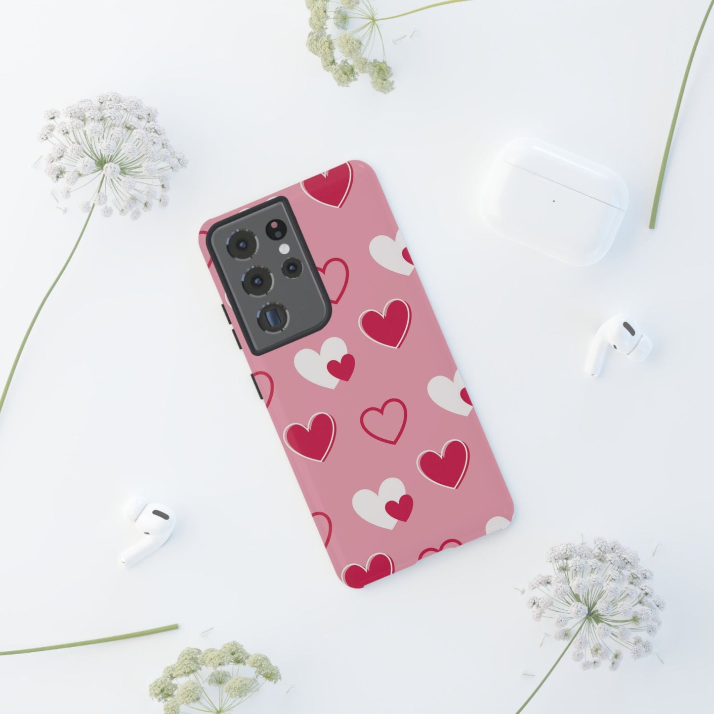 Pink and Red Hearts Samsung Galaxy Case - BOGO Cases