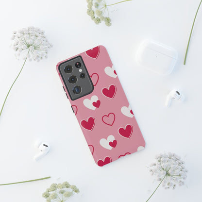 Pink and Red Hearts Samsung Galaxy Case - BOGO Cases