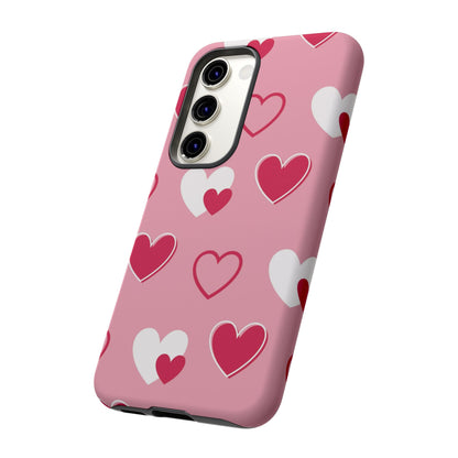 Pink and Red Hearts Samsung Galaxy Case - BOGO Cases
