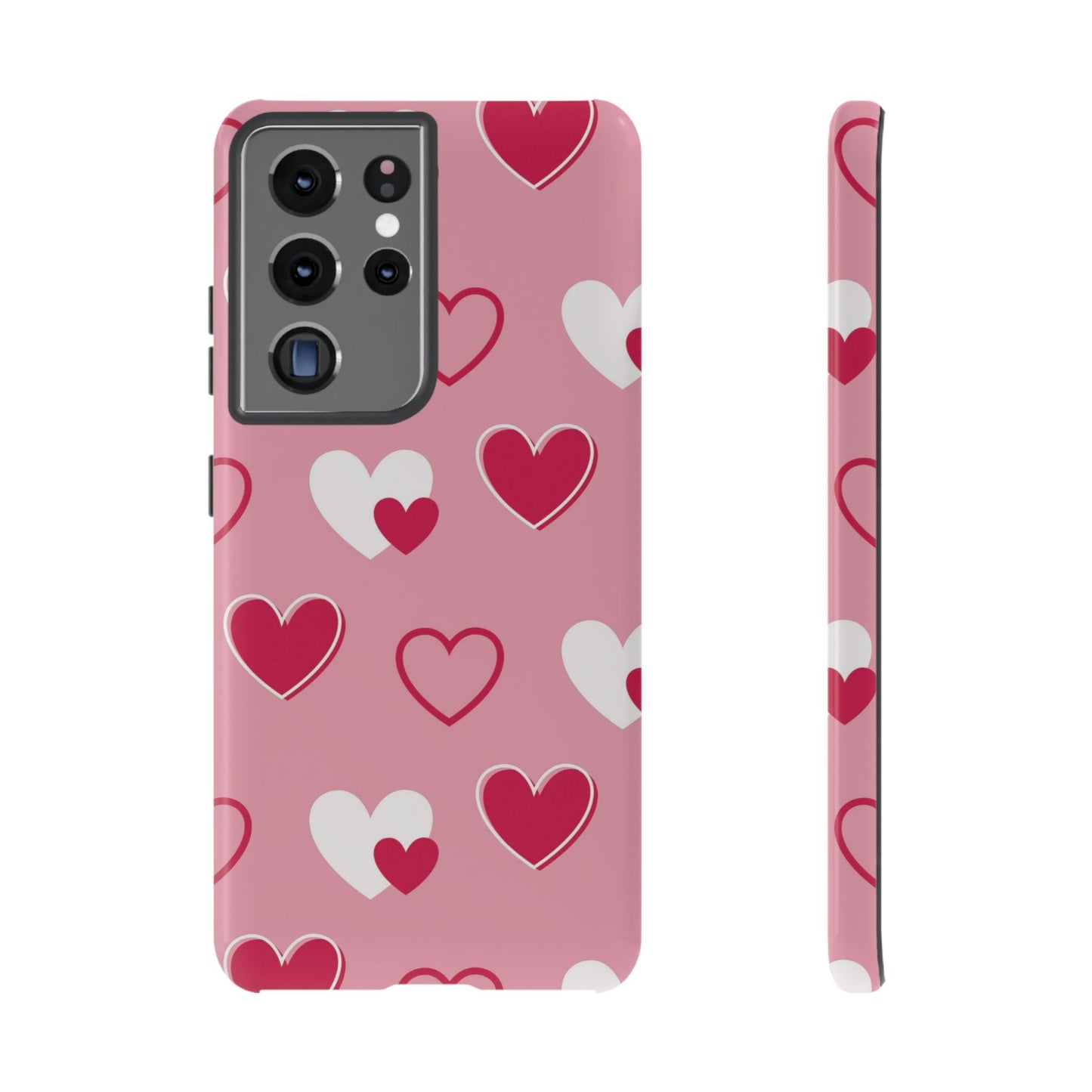 Pink and Red Hearts Samsung Galaxy Case - BOGO Cases