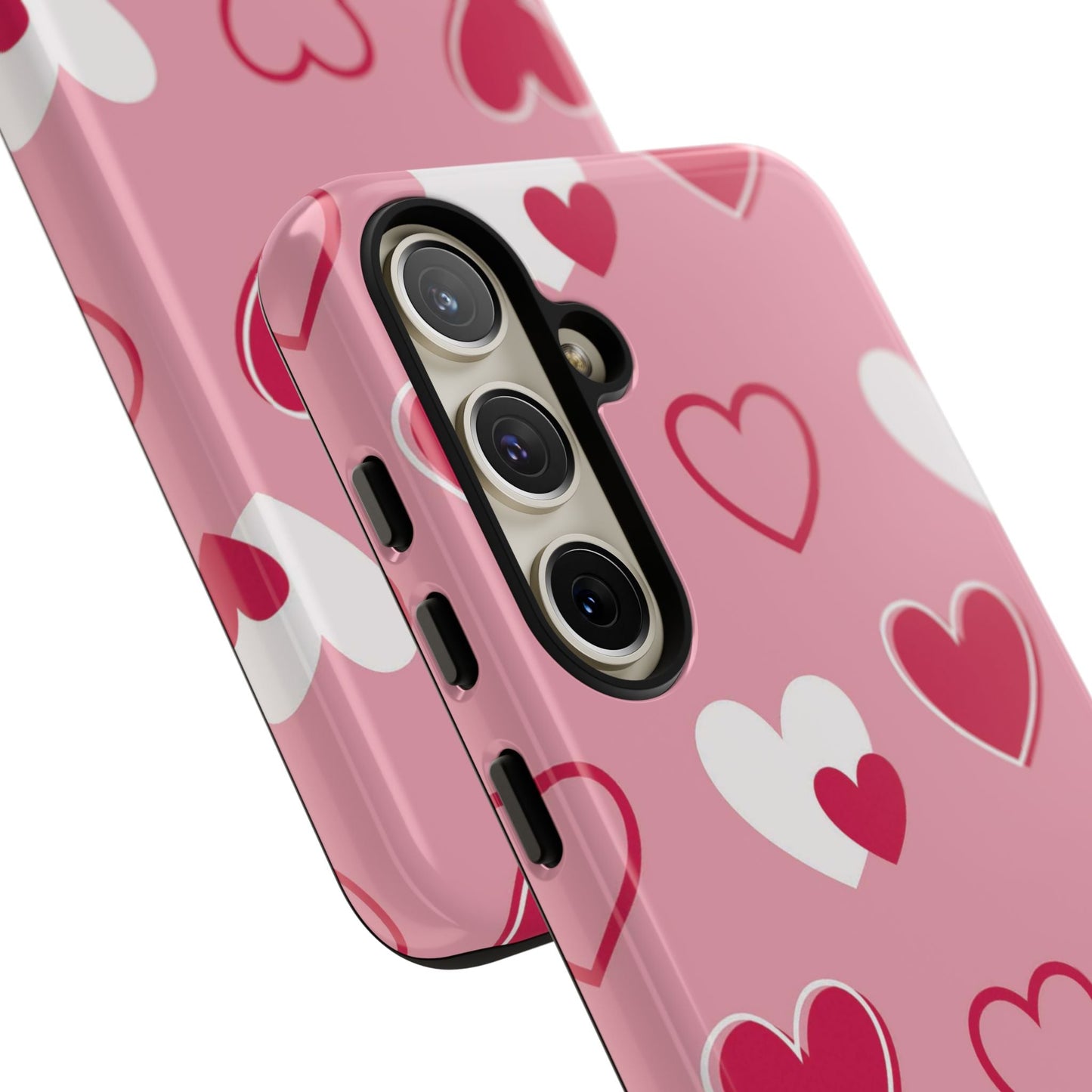 Pink and Red Hearts Samsung Galaxy Case - BOGO Cases