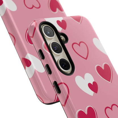 Pink and Red Hearts Samsung Galaxy Case - BOGO Cases