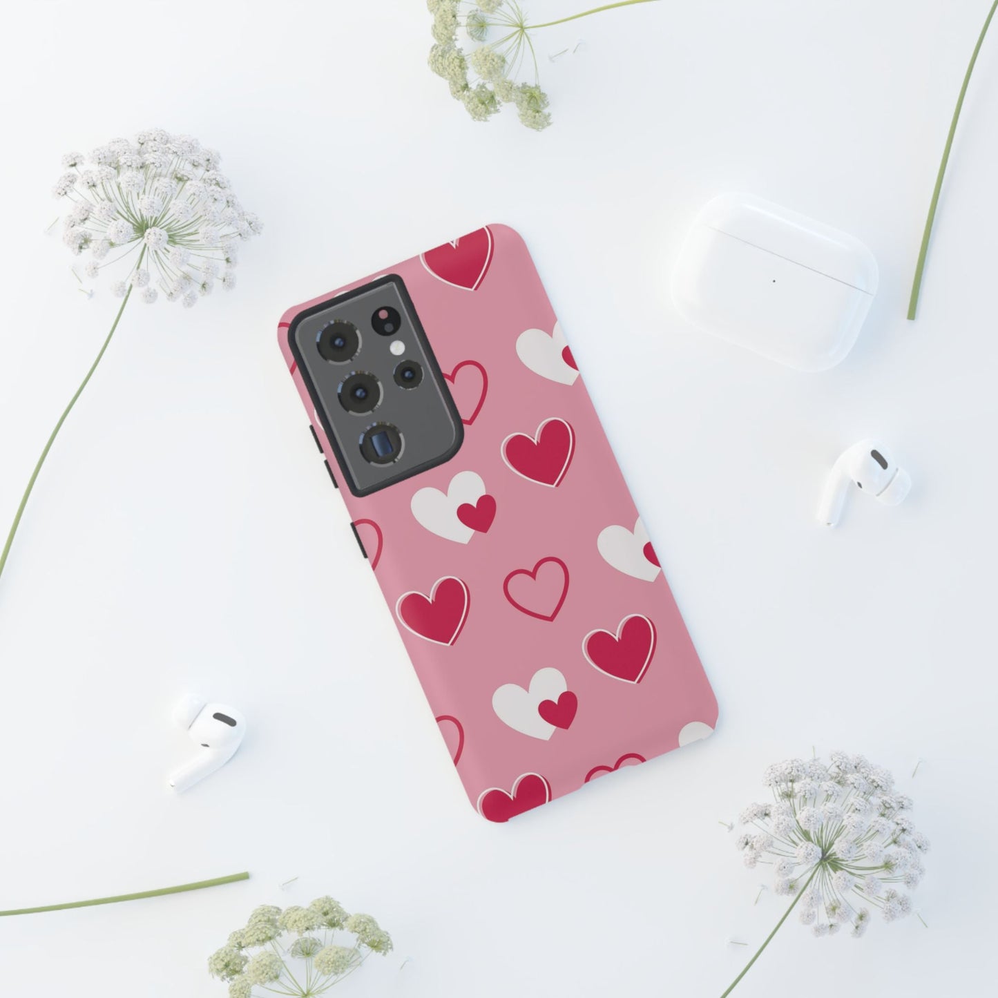 Pink and Red Hearts Samsung Galaxy Case - BOGO Cases
