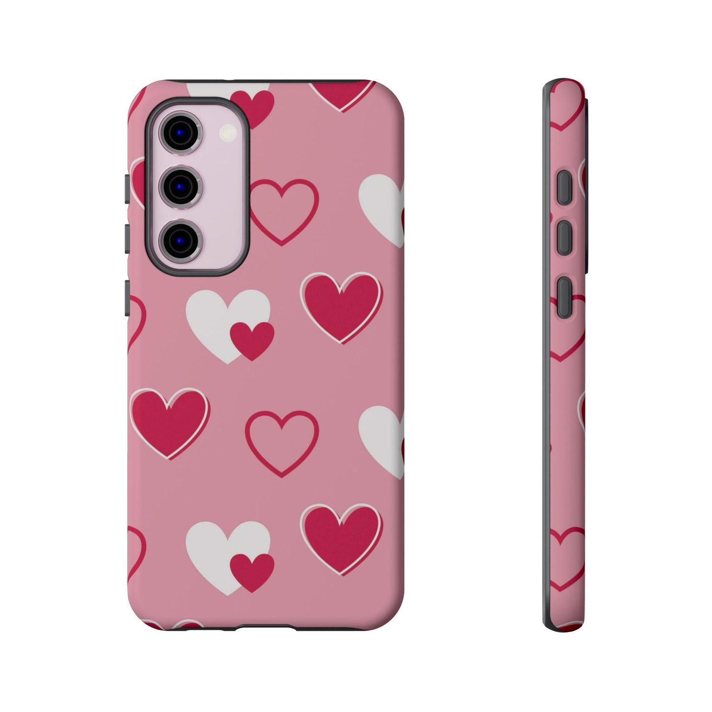 Pink and Red Hearts Samsung Galaxy Case - BOGO Cases