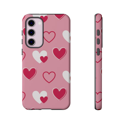 Pink and Red Hearts Samsung Galaxy Case - BOGO Cases