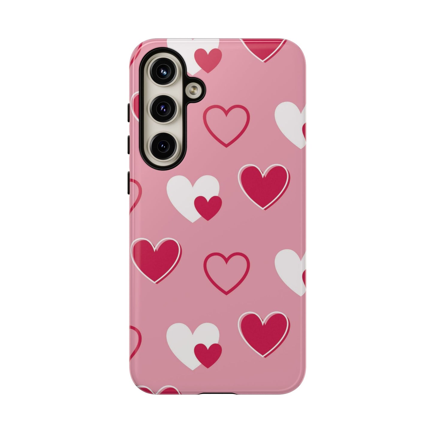 Pink and Red Hearts Samsung Galaxy Case - BOGO Cases