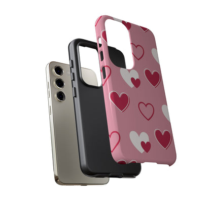 Pink and Red Hearts Samsung Galaxy Case - BOGO Cases