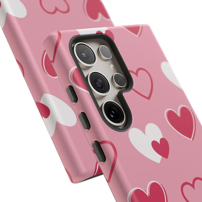 Pink and Red Hearts Samsung Galaxy Case - BOGO Cases
