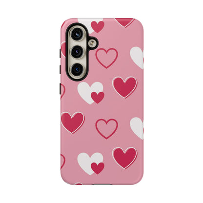 Pink and Red Hearts Samsung Galaxy Case - BOGO Cases