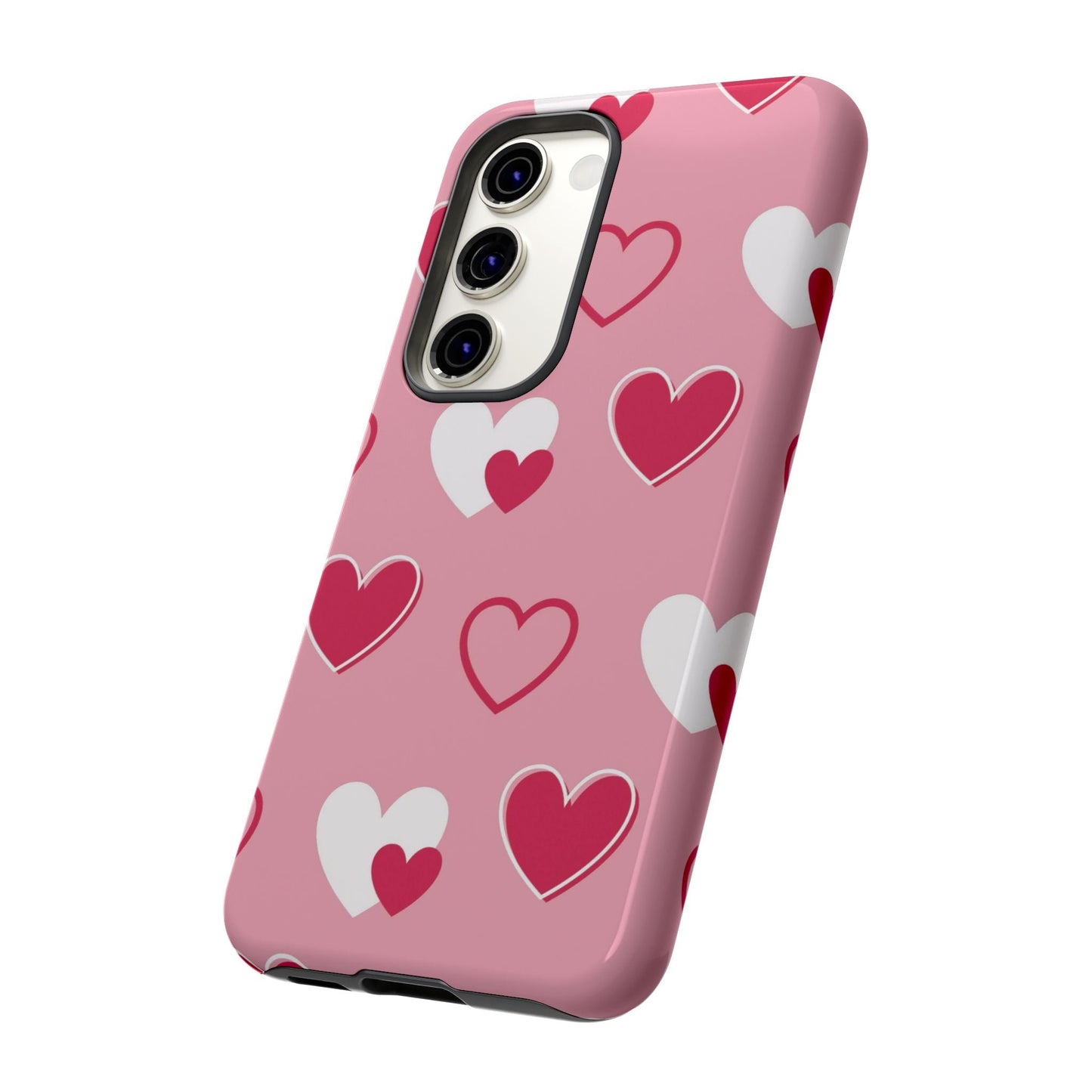 Pink and Red Hearts Samsung Galaxy Case - BOGO Cases