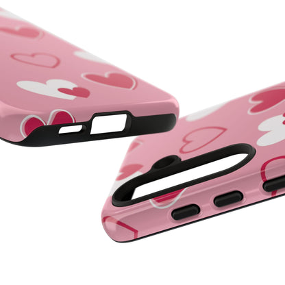 Pink and Red Hearts Samsung Galaxy Case - BOGO Cases