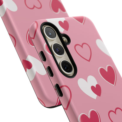 Pink and Red Hearts Samsung Galaxy Case - BOGO Cases