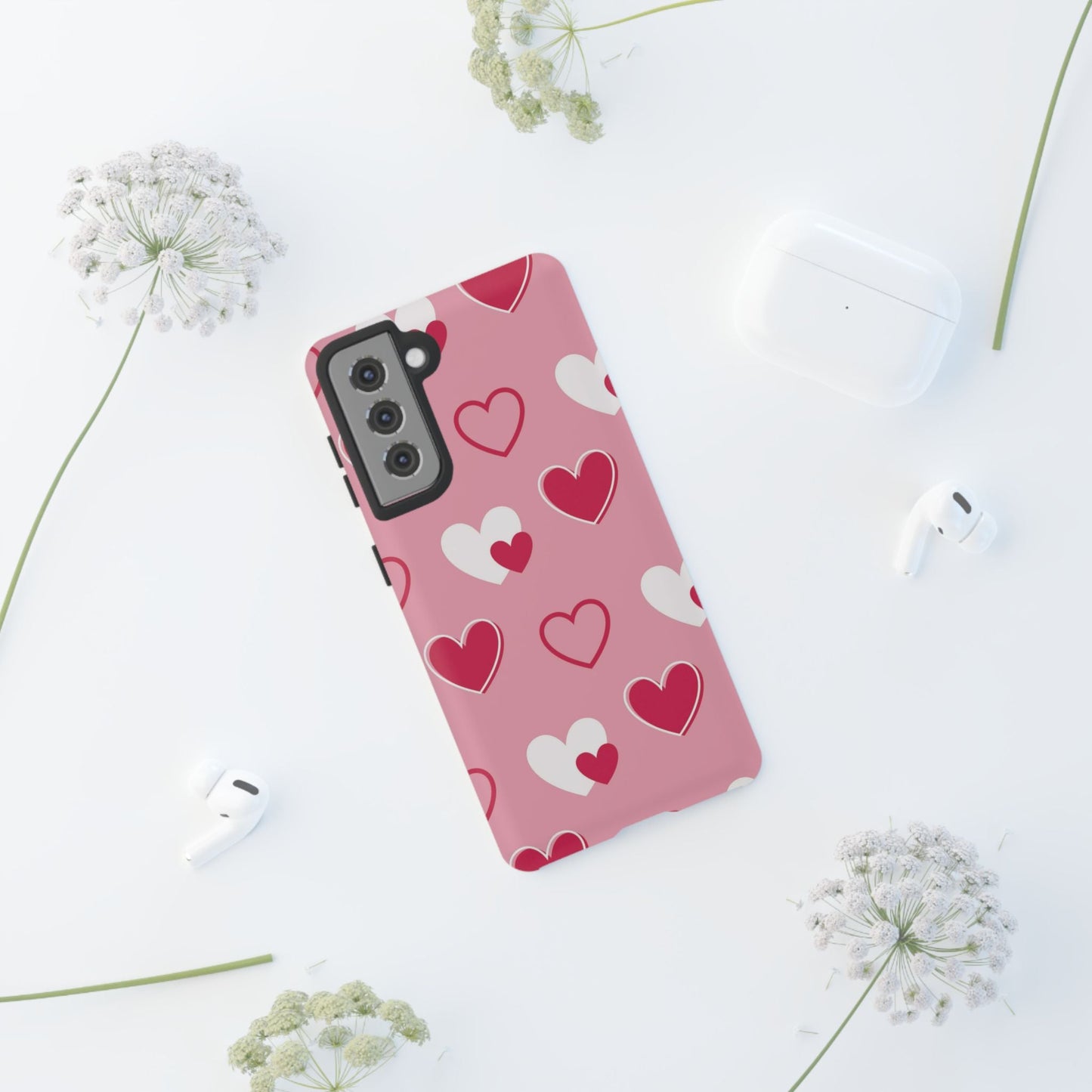 Pink and Red Hearts Samsung Galaxy Case - BOGO Cases