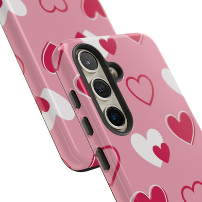 Pink and Red Hearts Samsung Galaxy Case - BOGO Cases