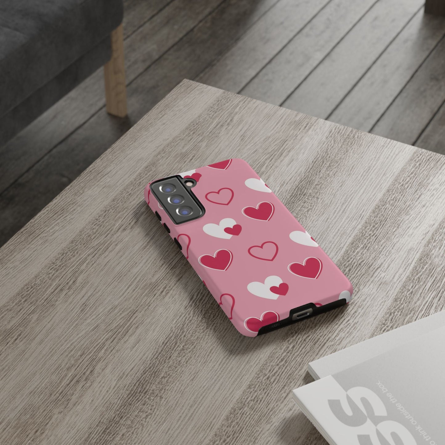 Pink and Red Hearts Samsung Galaxy Case - BOGO Cases