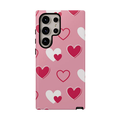 Pink and Red Hearts Samsung Galaxy Case - BOGO Cases