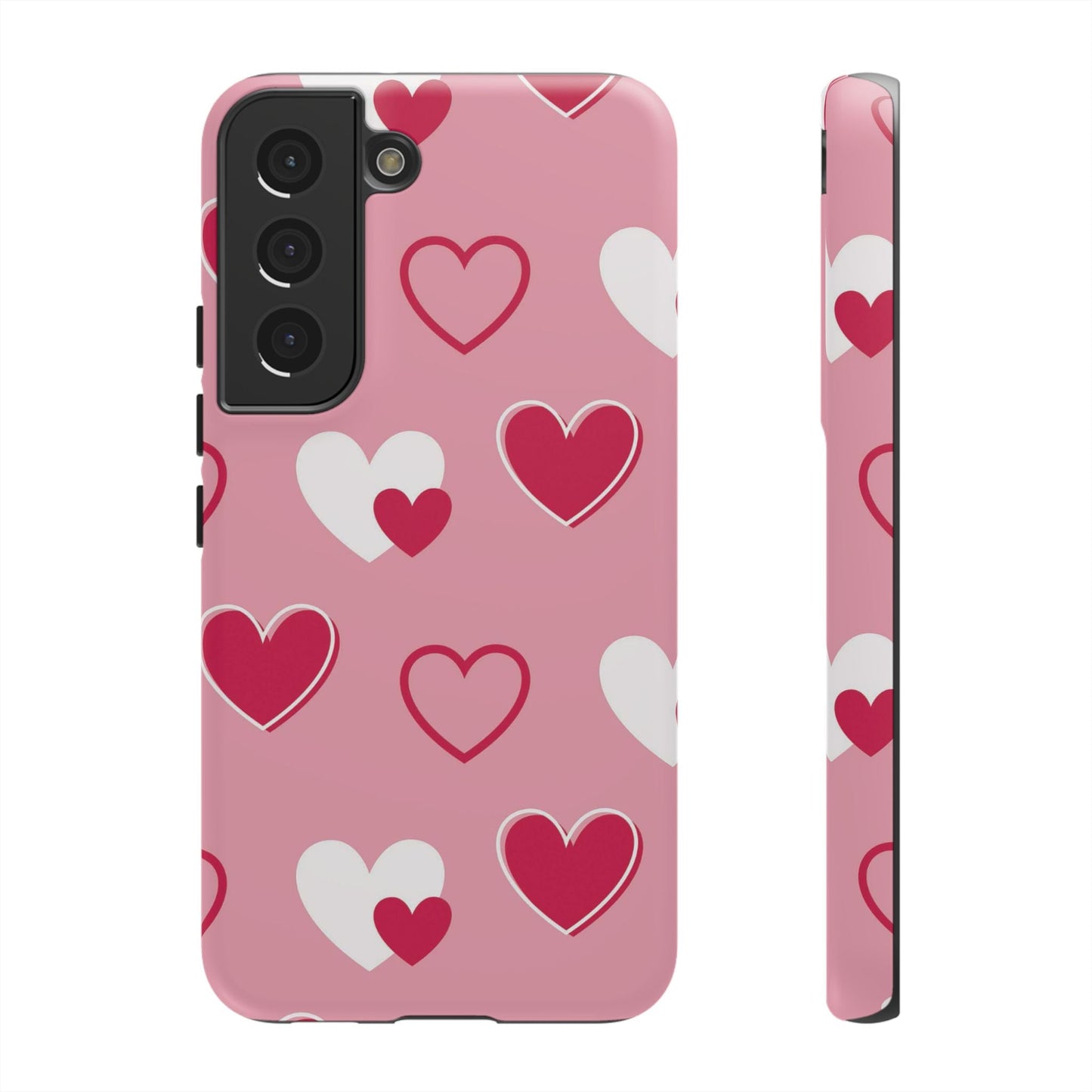 Pink and Red Hearts Samsung Galaxy Case - BOGO Cases
