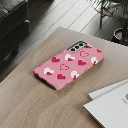 Pink and Red Hearts Samsung Galaxy Case - BOGO Cases