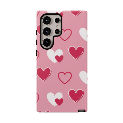 Pink and Red Hearts Samsung Galaxy Case - BOGO Cases