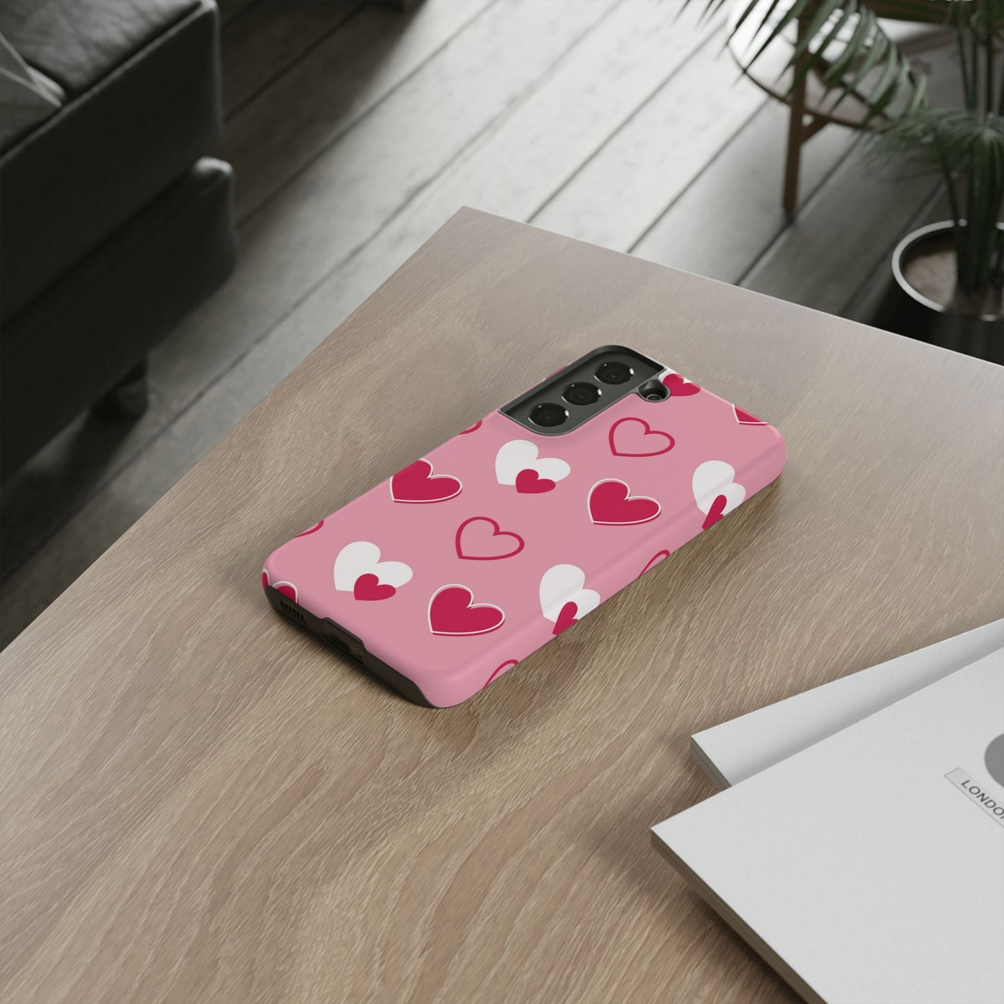 Pink and Red Hearts Samsung Galaxy Case - BOGO Cases