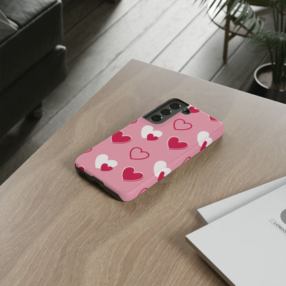 Pink and Red Hearts Samsung Galaxy Case - BOGO Cases