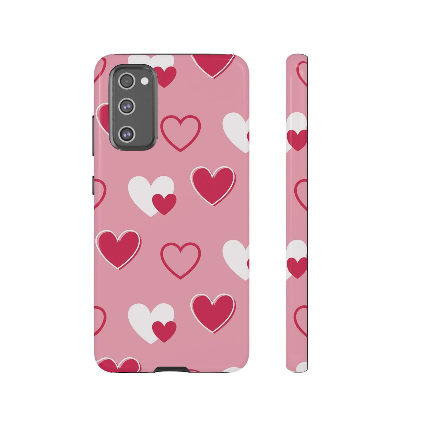 Pink and Red Hearts Samsung Galaxy Case - BOGO Cases
