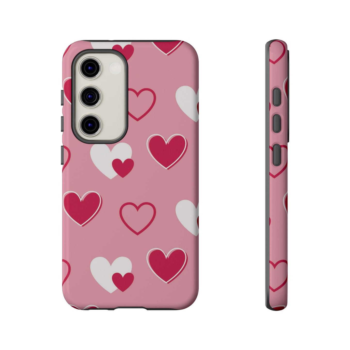Pink and Red Hearts Samsung Galaxy Case - BOGO Cases