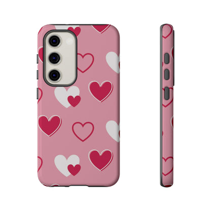 Pink and Red Hearts Samsung Galaxy Case - BOGO Cases
