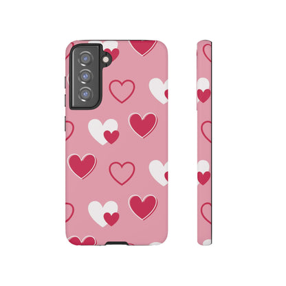 Pink and Red Hearts Samsung Galaxy Case - BOGO Cases